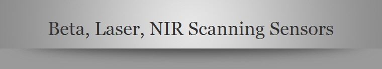 Beta, Laser, NIR Scanning Sensors
